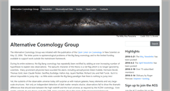 Desktop Screenshot of cosmology.info