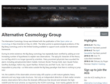 Tablet Screenshot of cosmology.info